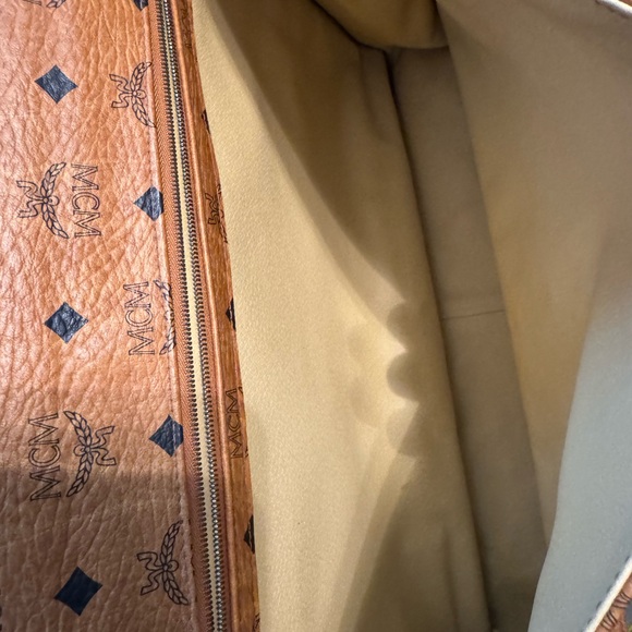 🔥SEND OFFER🔥MCM Tan and Brown Briefcase with Iconic Monogram - Picture 10 of 13